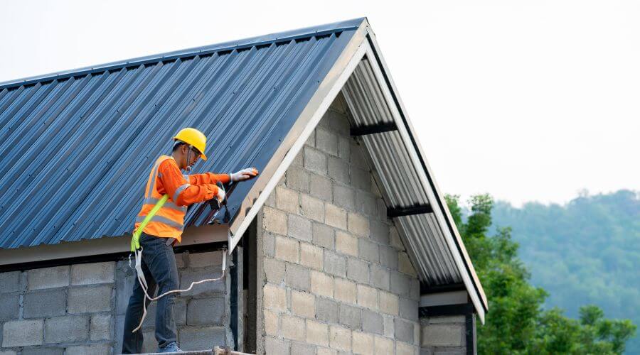 Professional metal roof installation in Crowheart, WY